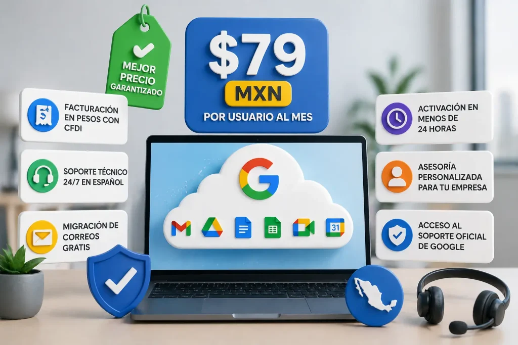 Costo Google Workspace en México